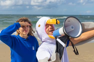 Rachel en Elbert passen op