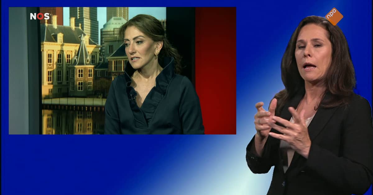 NOS Conversation Vice Prime Minister Yesilgöz with Sign Language